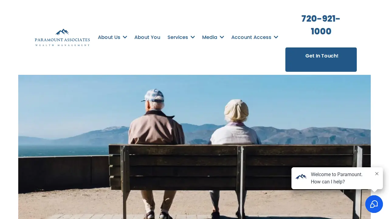 Paramount Associates Wealth Management page