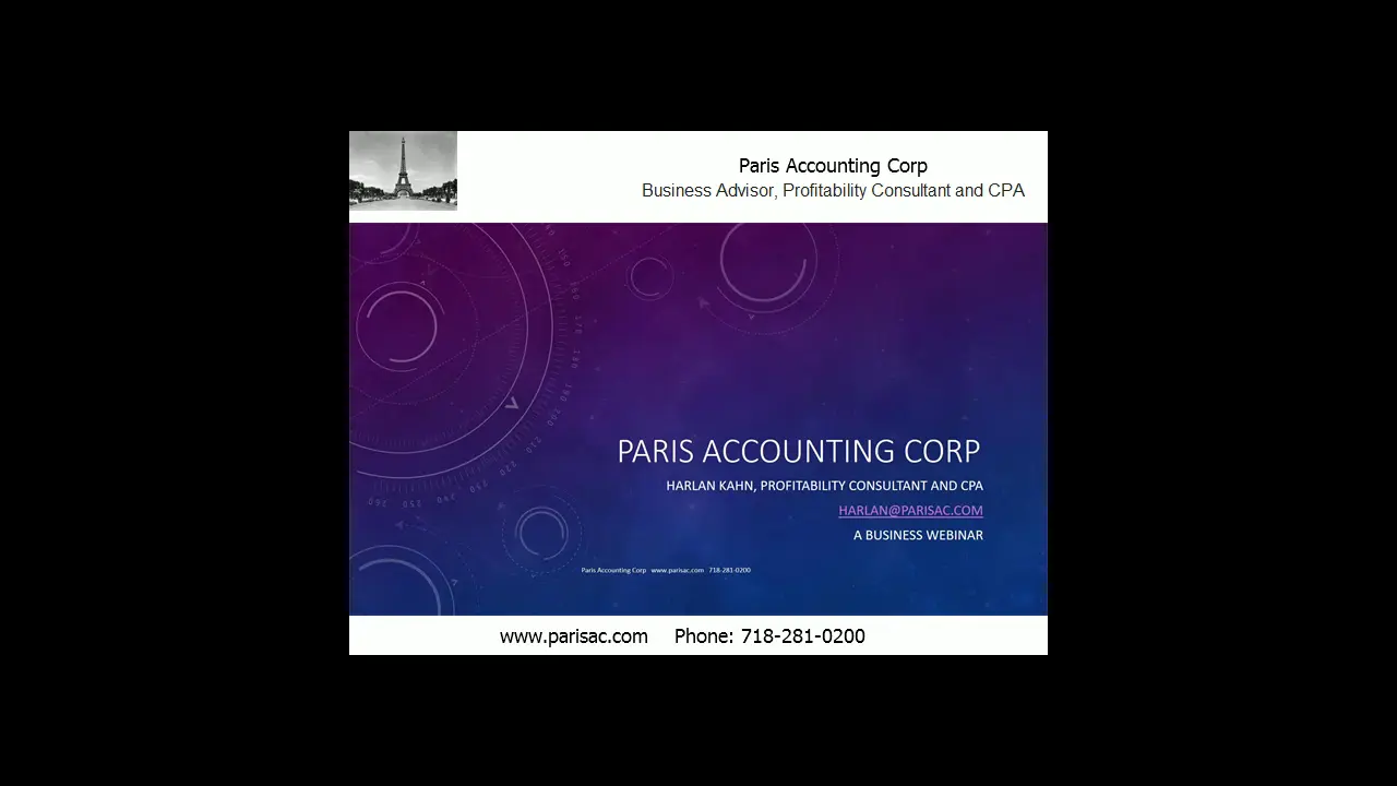 Paris Accounting Corp page