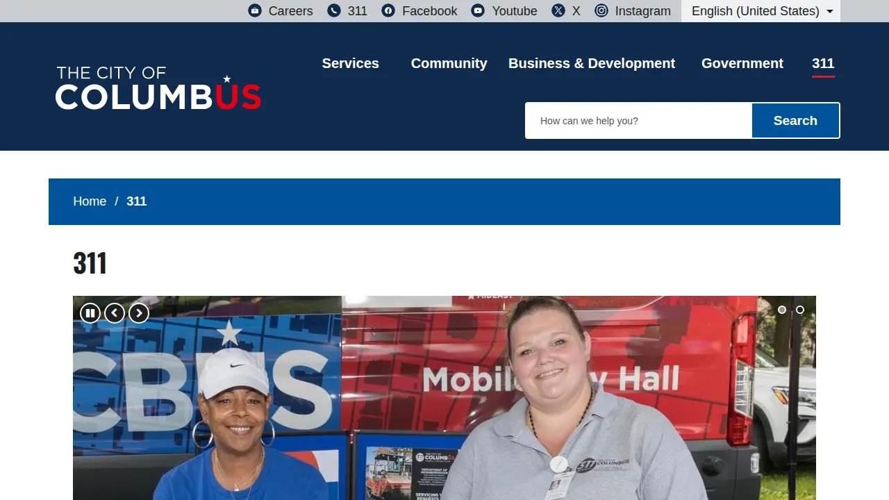 City of Columbus Division of Parking Services page