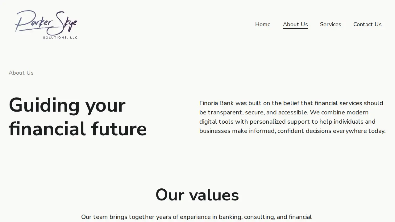 Parker Skye Solutions, LLC page