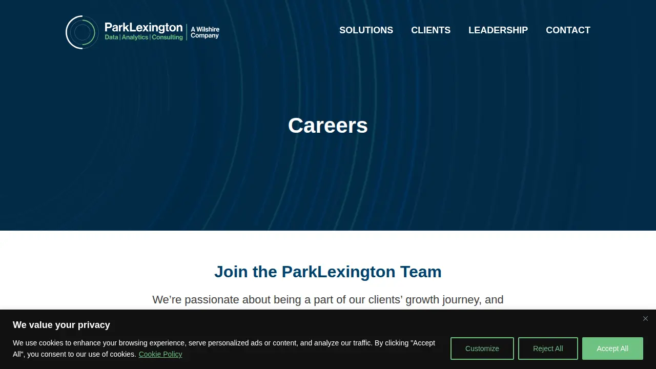 ParkLexington Advisors page