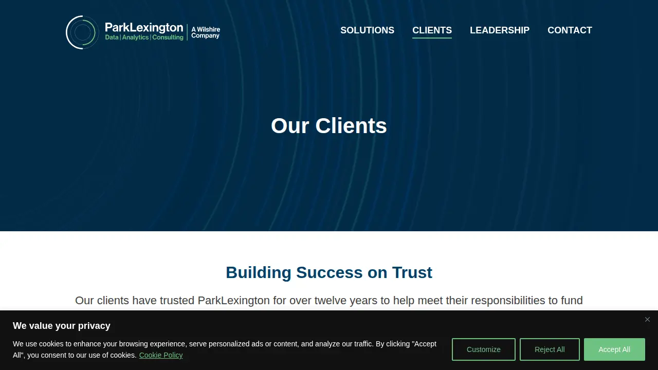 ParkLexington Advisors page