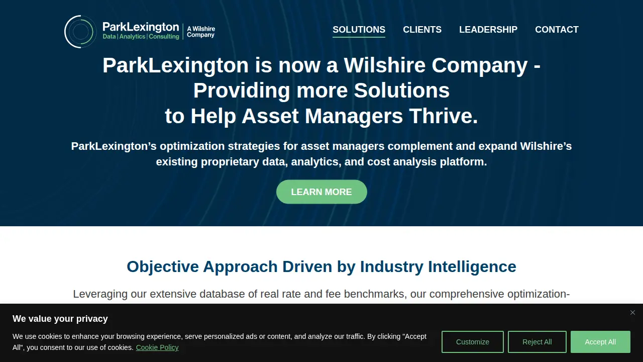 ParkLexington Advisors page