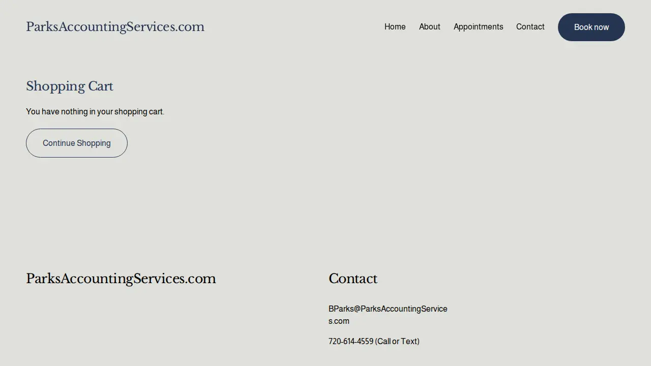Parks Accounting Services page
