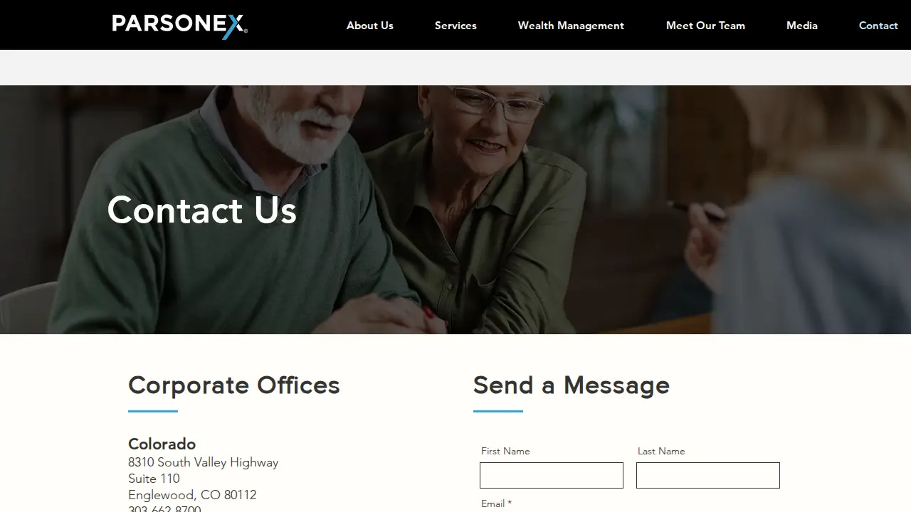 Parsonex Securities page