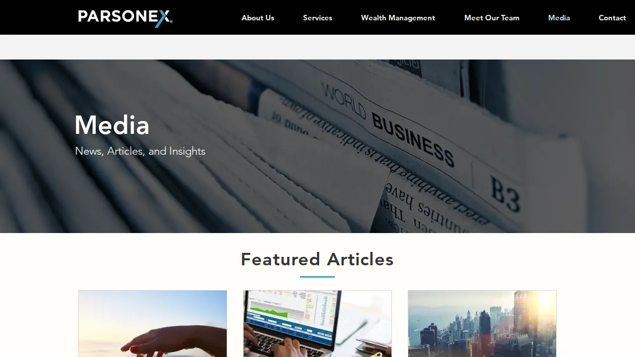 Parsonex Securities page