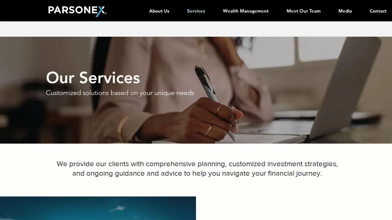 Parsonex Securities page