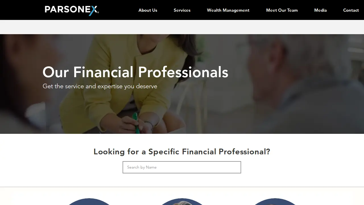 Parsonex Securities page