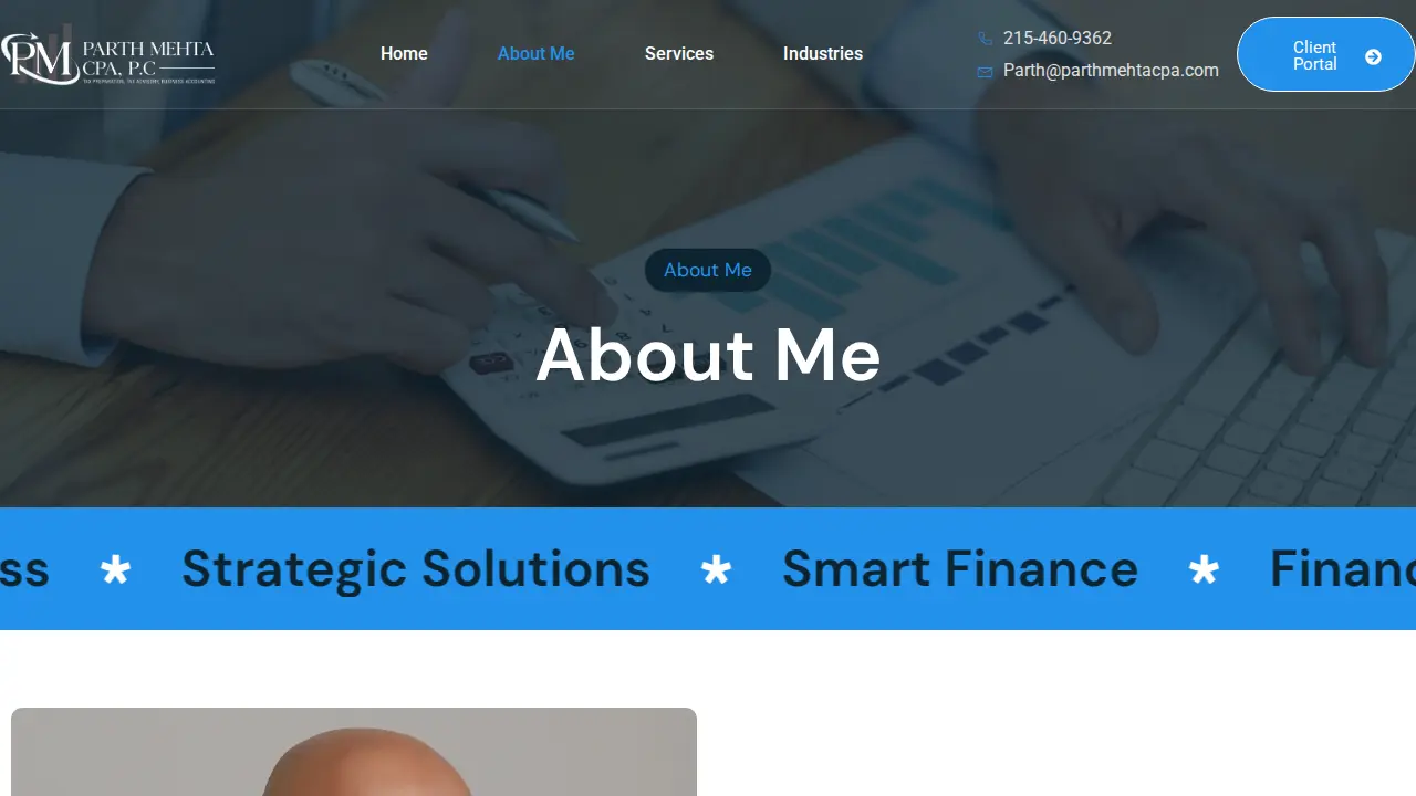 Parth Mehta, CPA, PC page