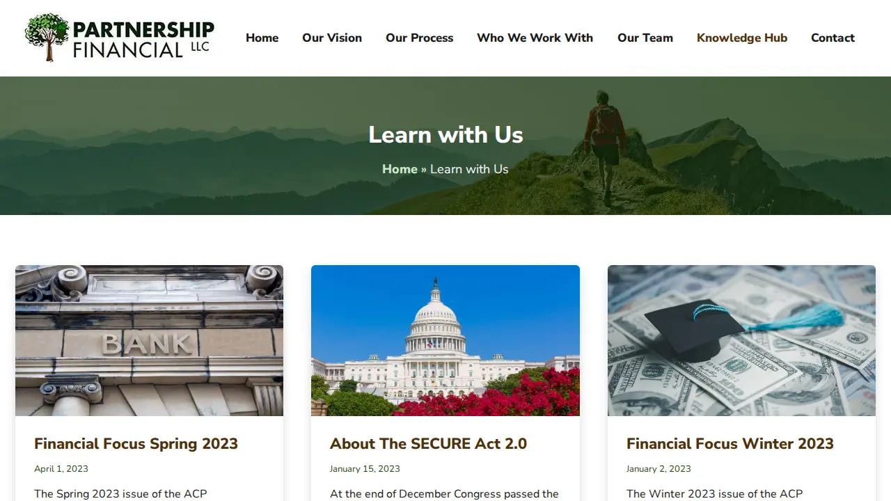 Partnership Financial LLC page