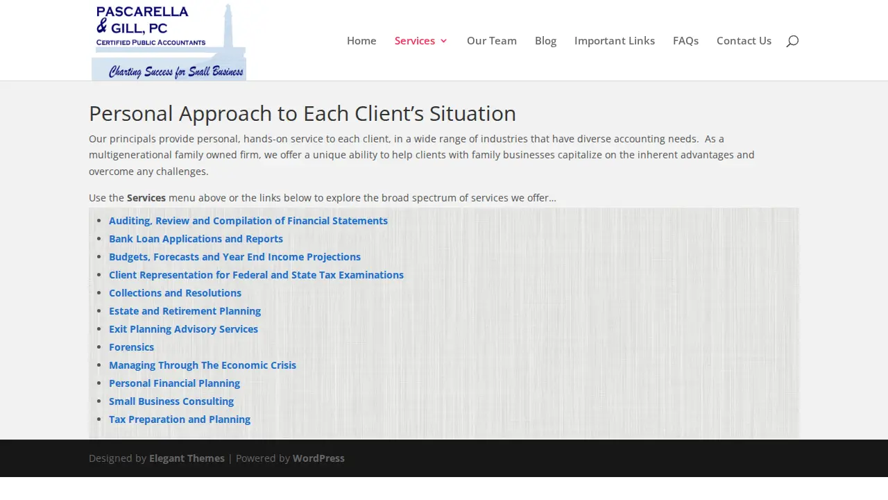 Pascarella & Gill, CPA page