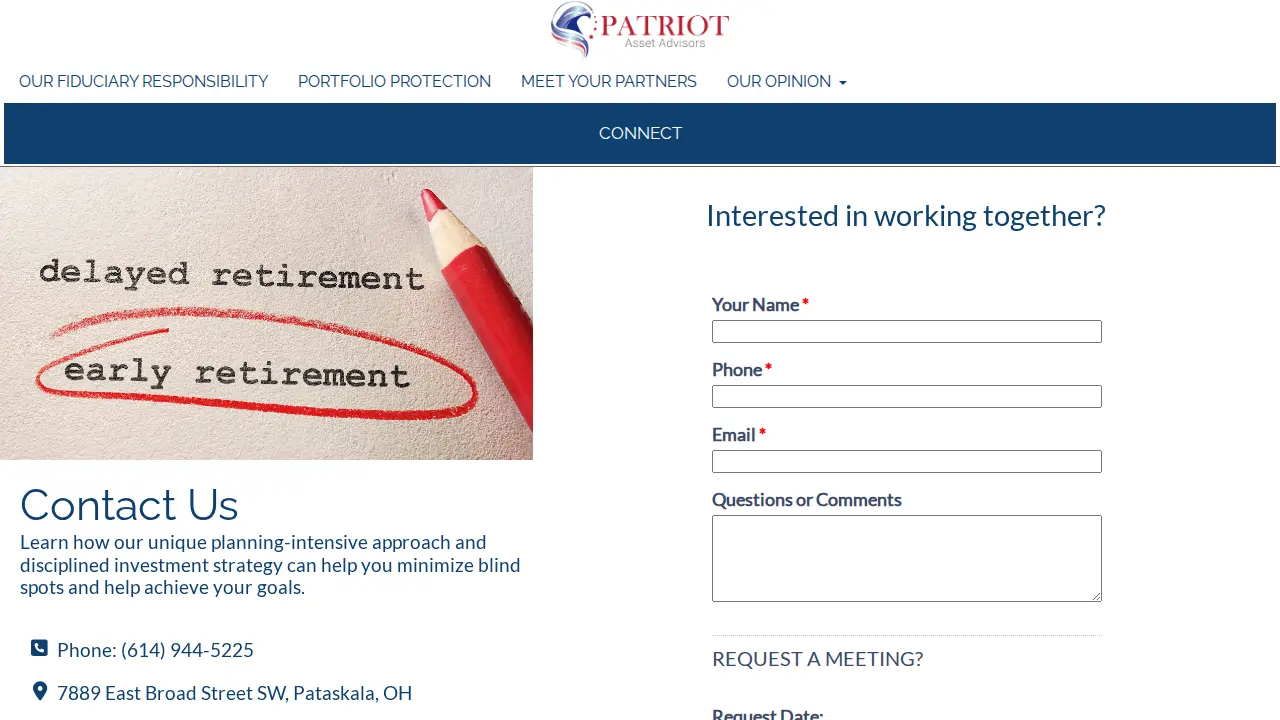 Patriot Asset Advisors page