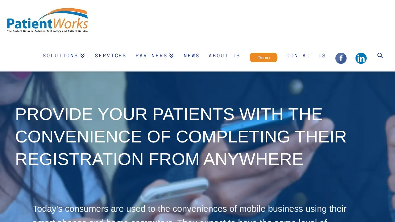PatientWorks website