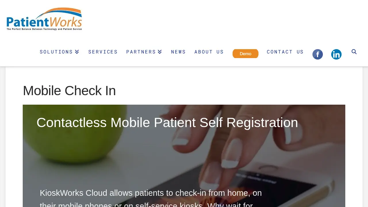 PatientWorks page
