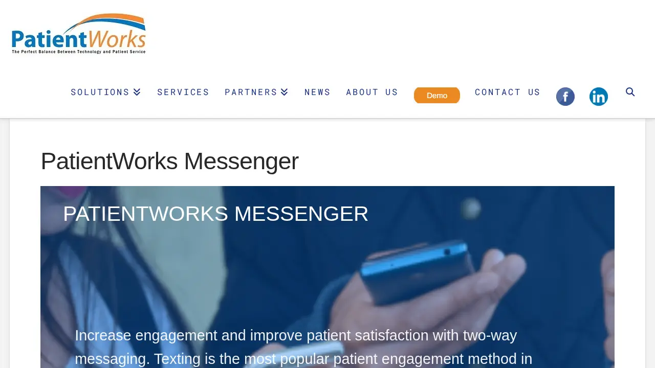 PatientWorks page