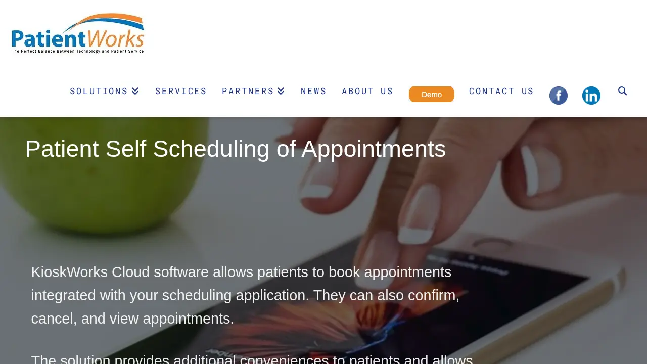PatientWorks page