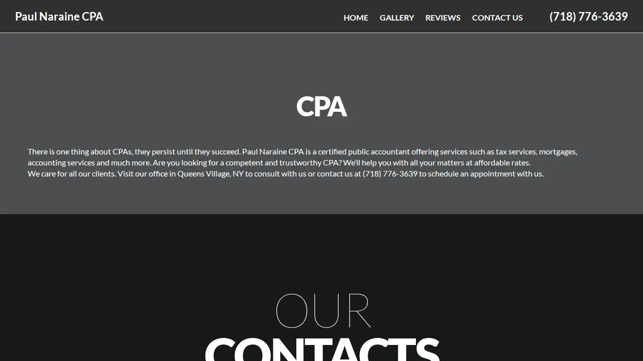 Paul Naraine CPA page