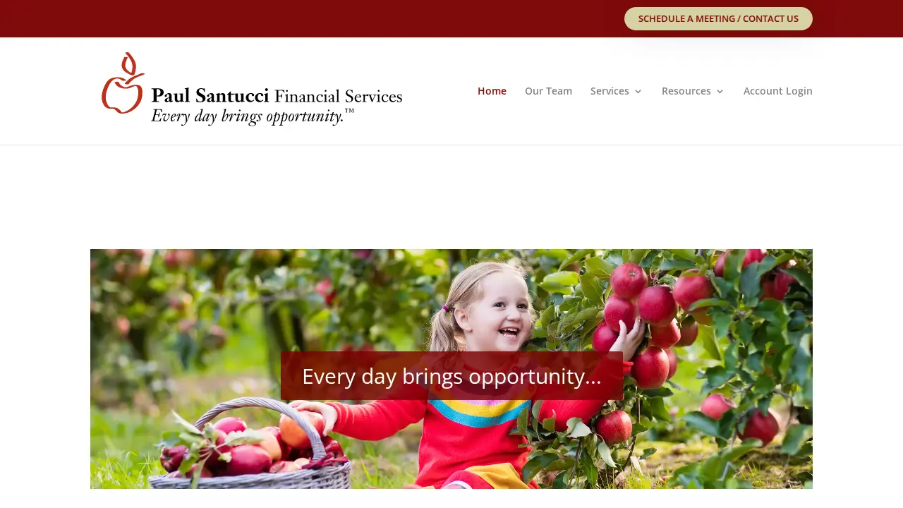 Paul Santucci Financial page