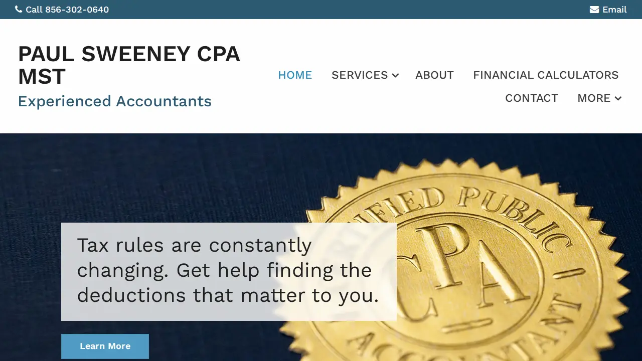 Paul Sweeney CPA MST page