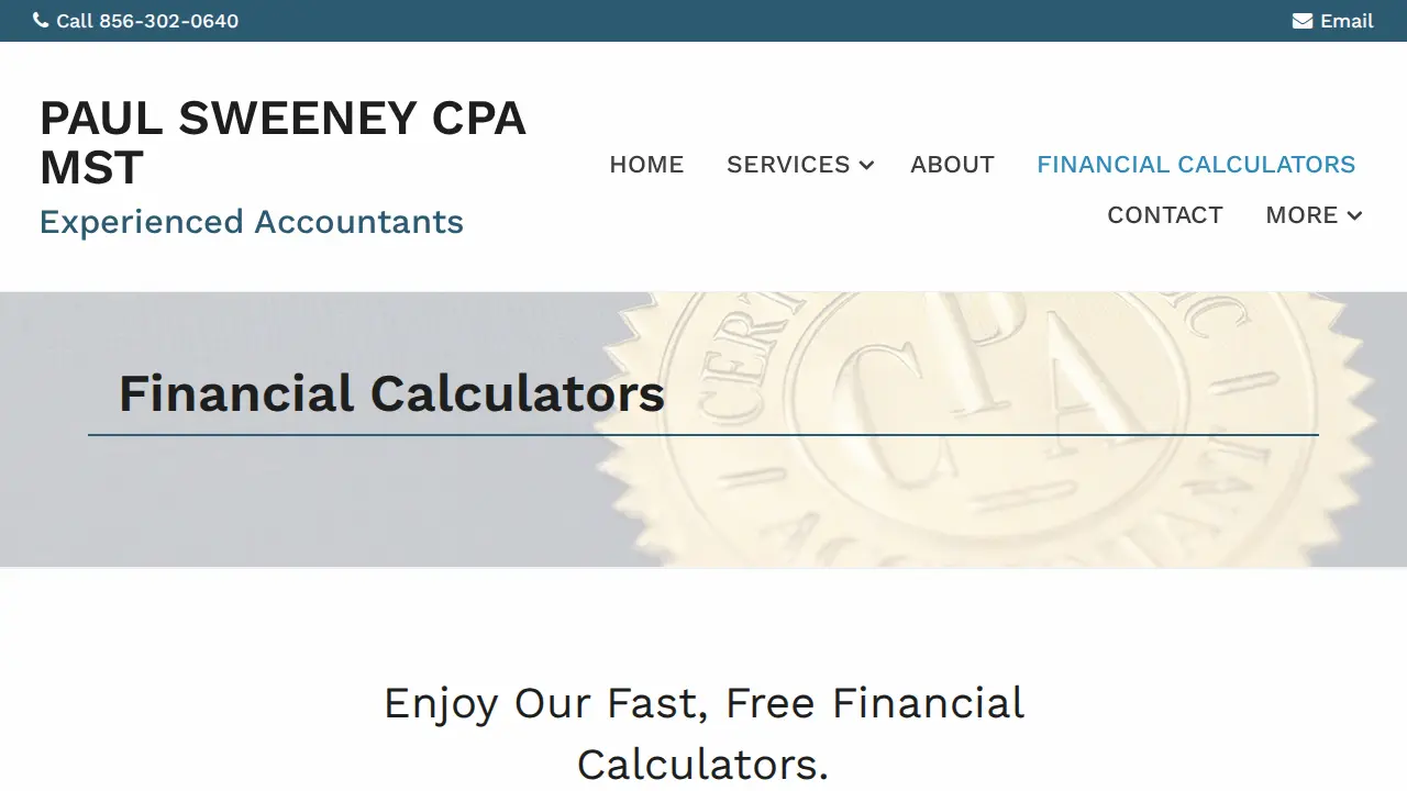 Paul Sweeney CPA MST page