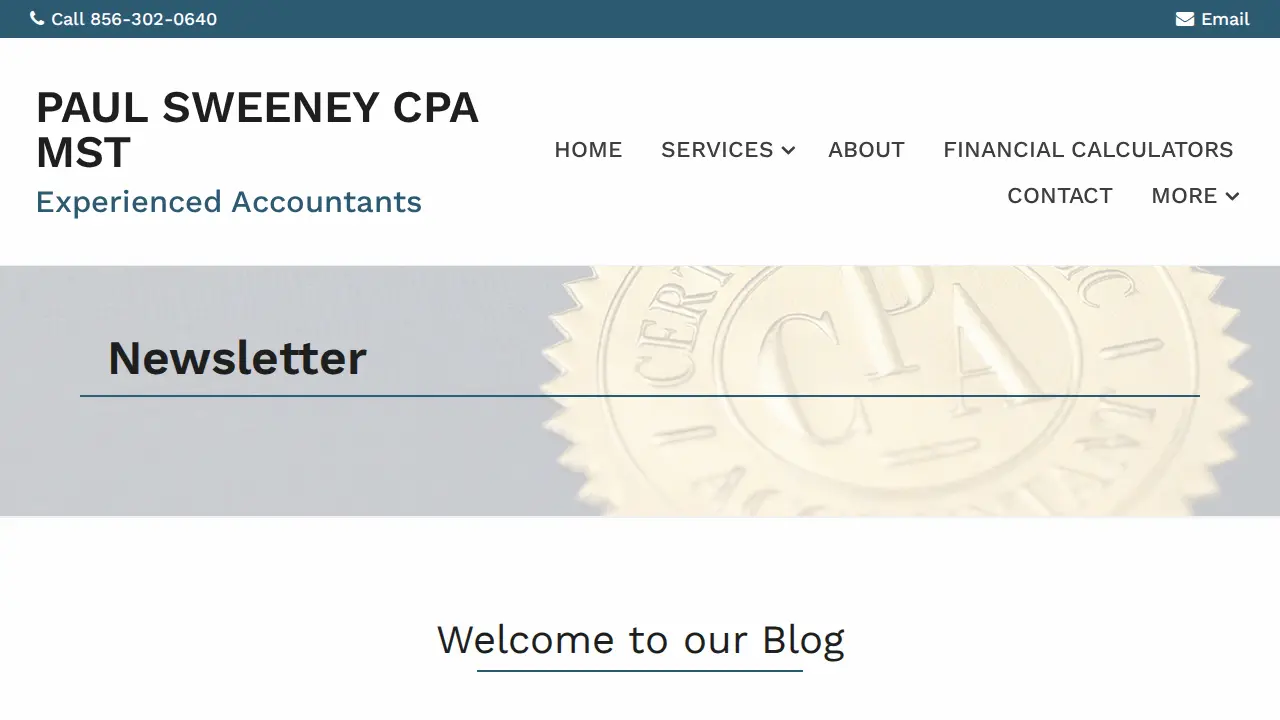 Paul Sweeney CPA MST page