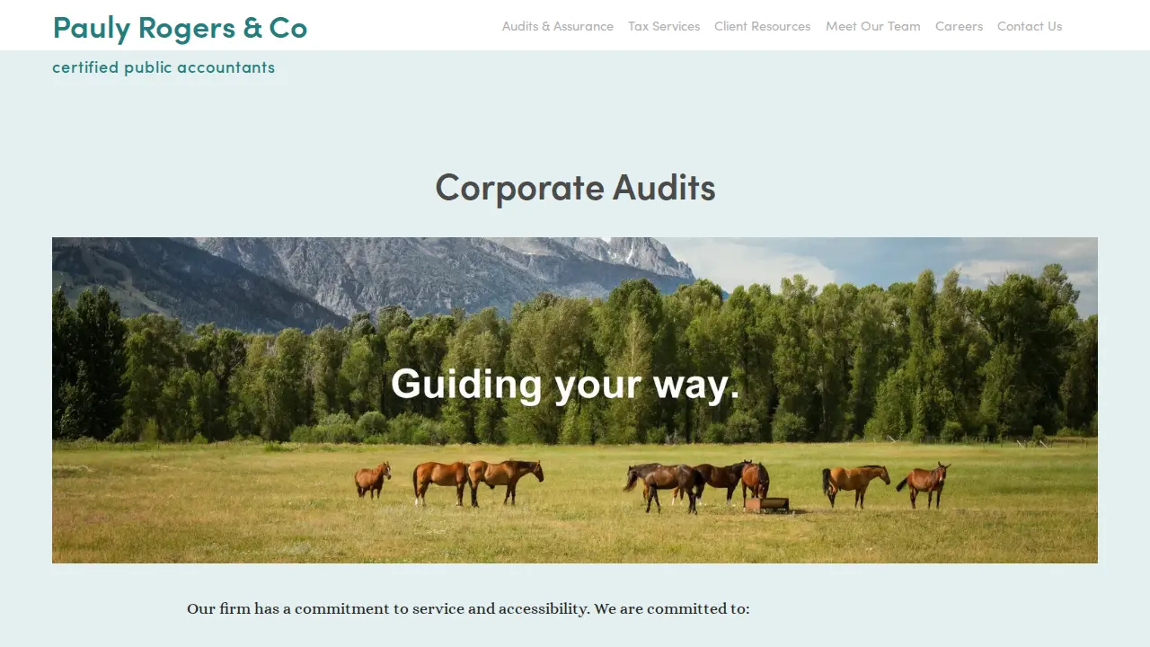Pauly Rogers & Co page