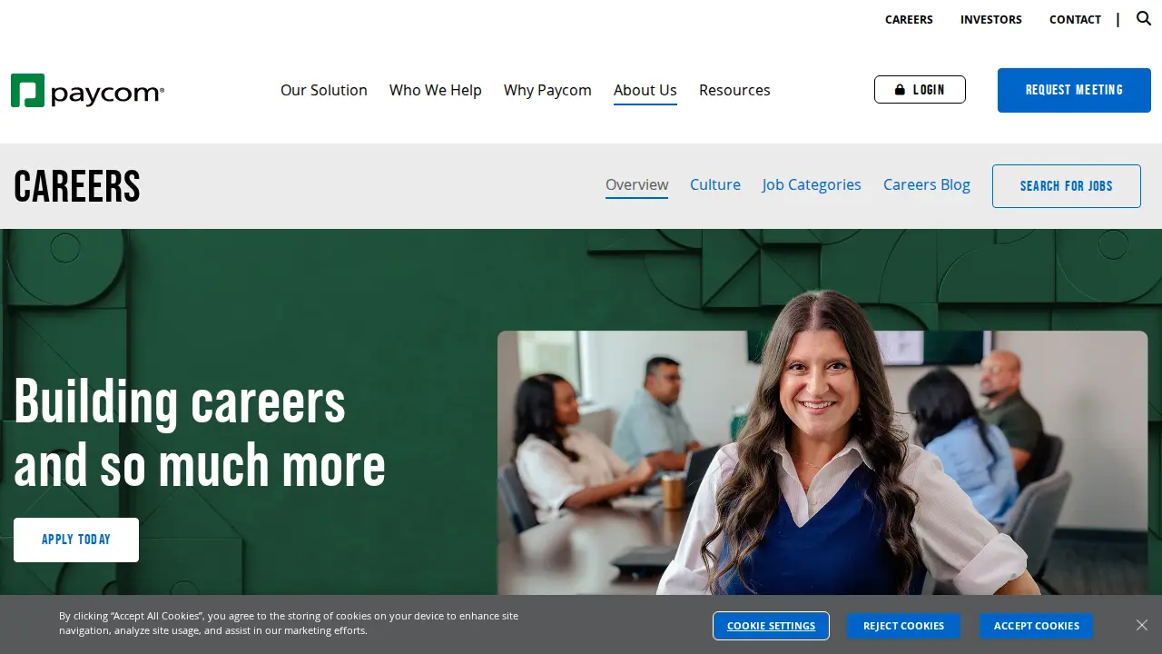 Paycom Columbus page