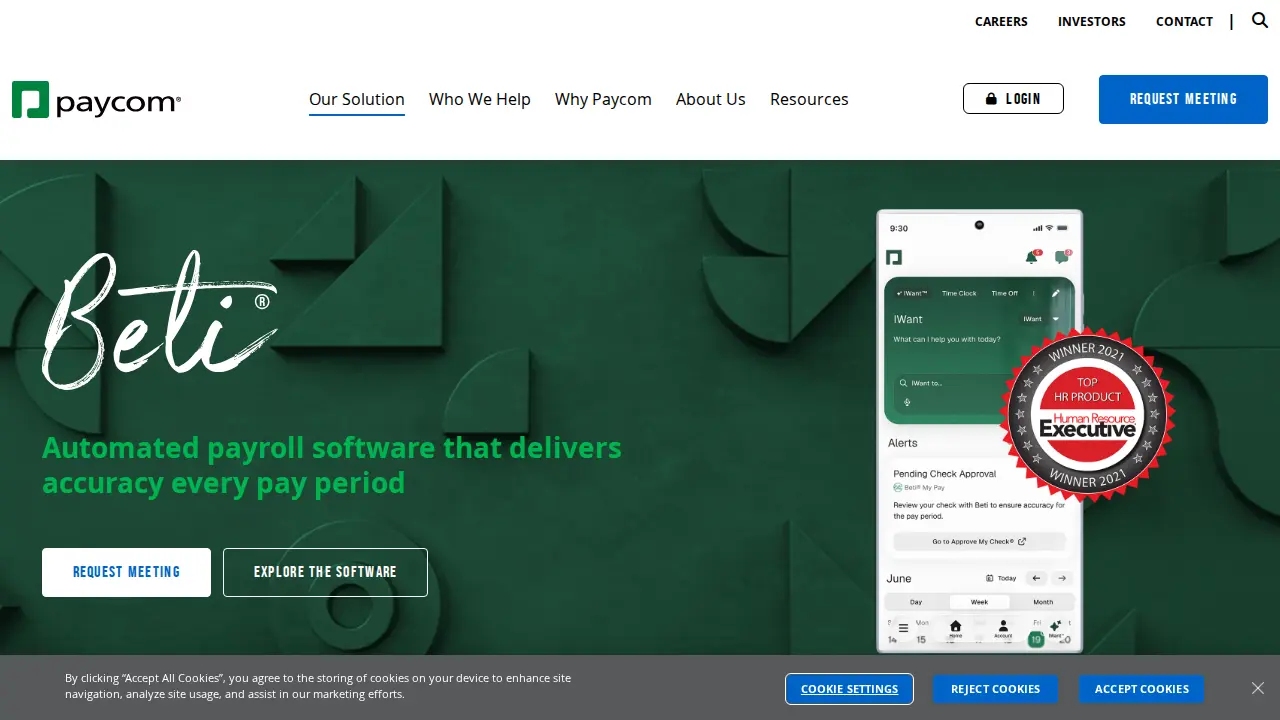 Paycom Columbus page