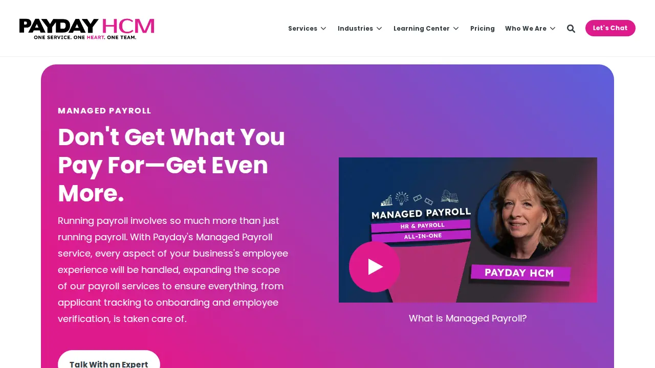 Payday HCM page