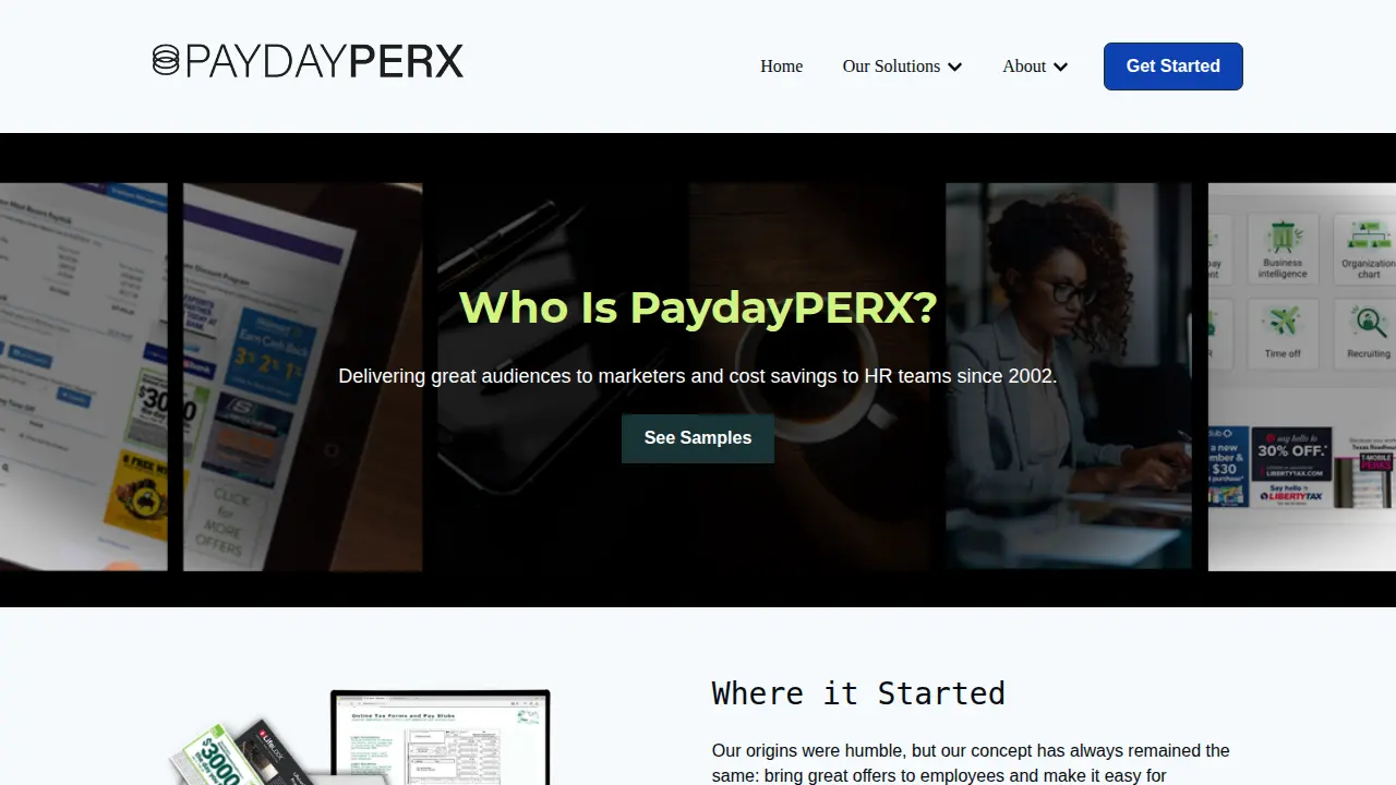 PaydayPERX page