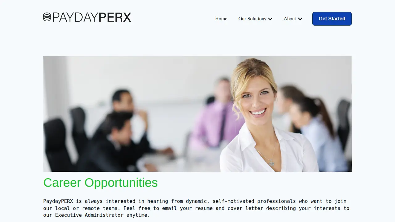 PaydayPERX page