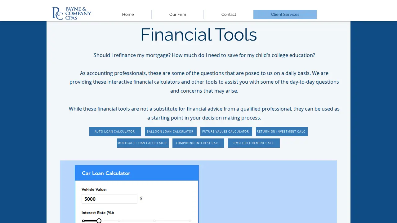 Payne & Company CPAs, LLC page