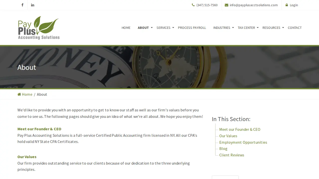 Pay Plus Accounting Solutions LLC page