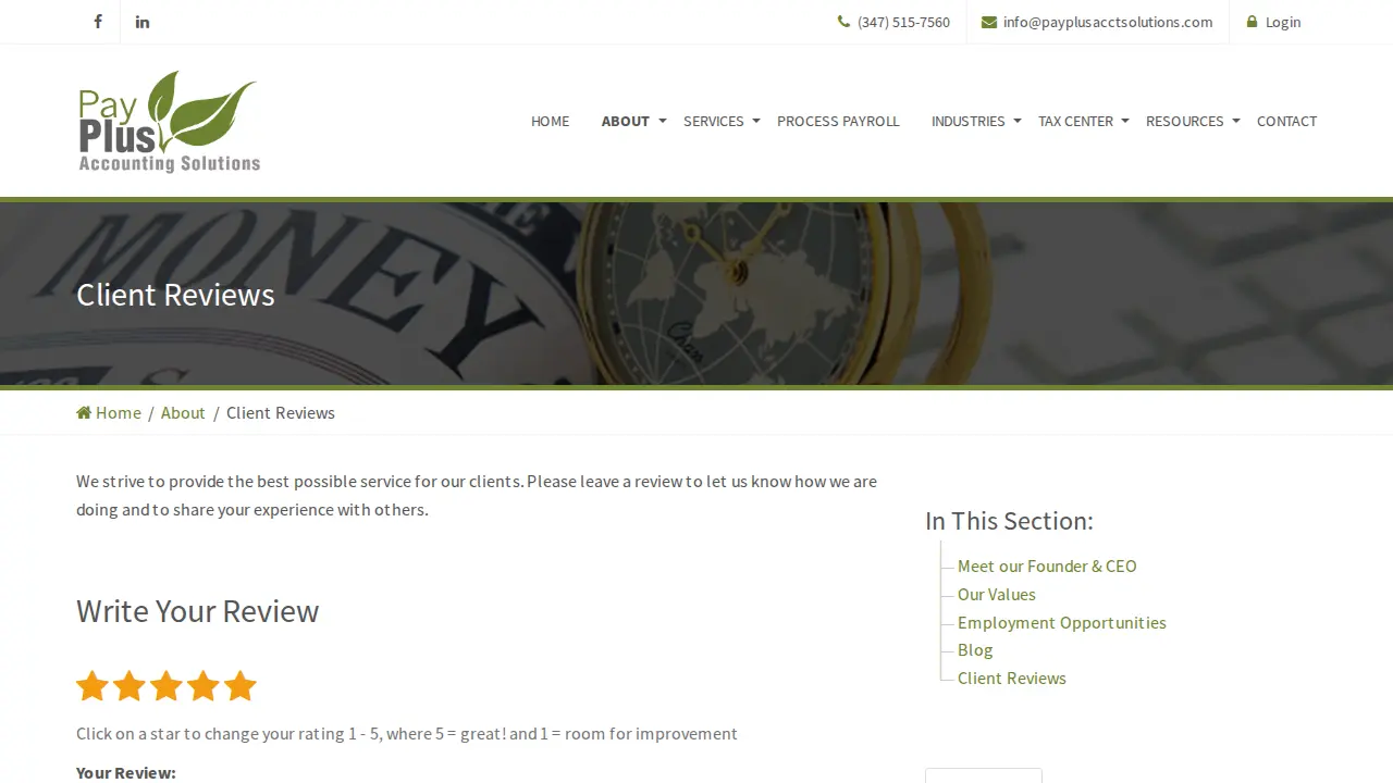 Pay Plus Accounting Solutions LLC page