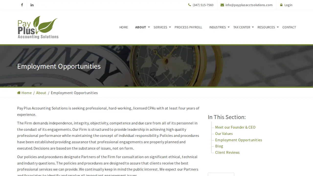 Pay Plus Accounting Solutions LLC page