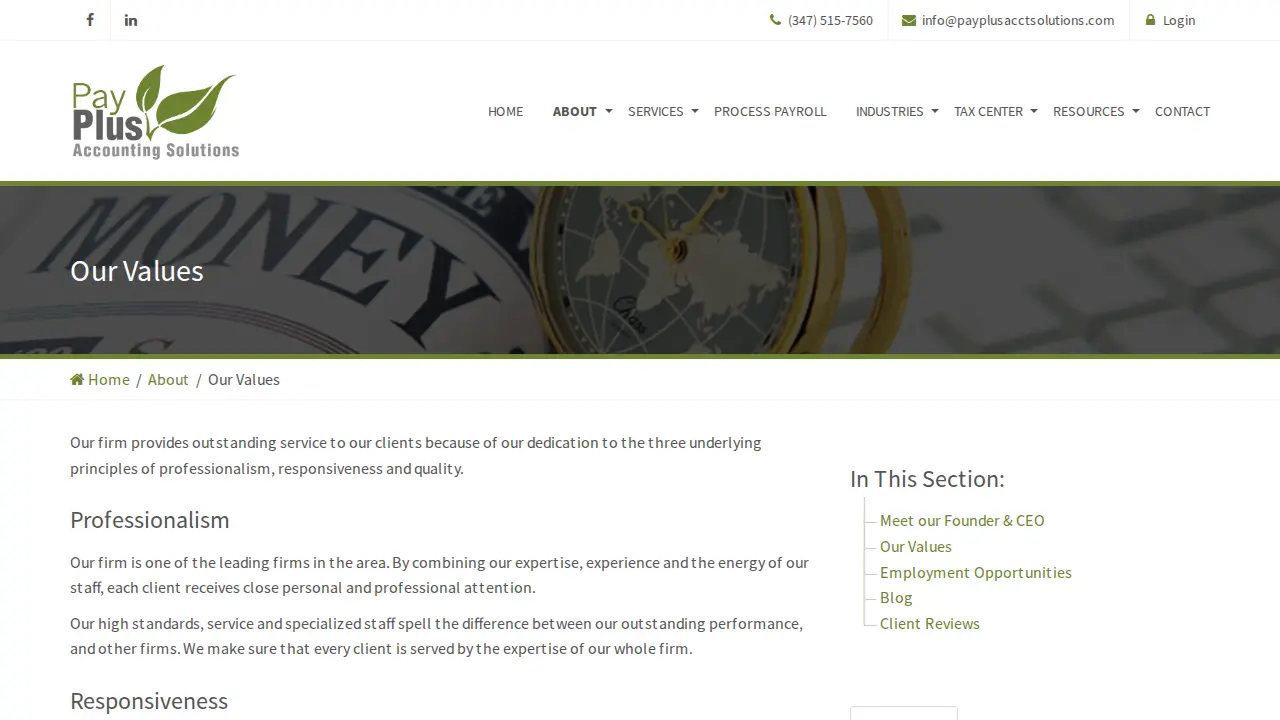 Pay Plus Accounting Solutions LLC page