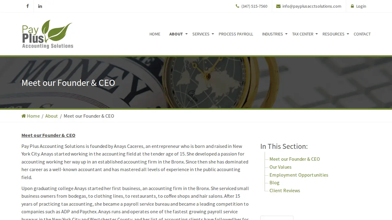 Pay Plus Accounting Solutions LLC page