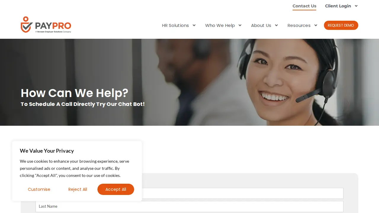 Paypro Corporation page