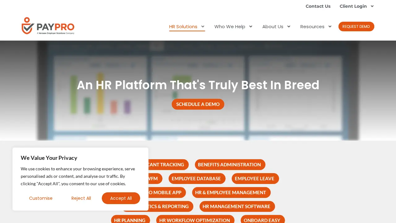 Paypro Corporation page