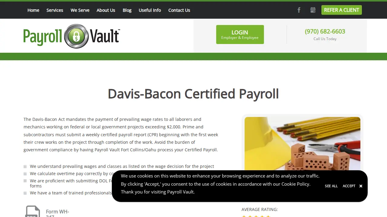 Payroll Vault Fort Collins/Loveland, Colorado page