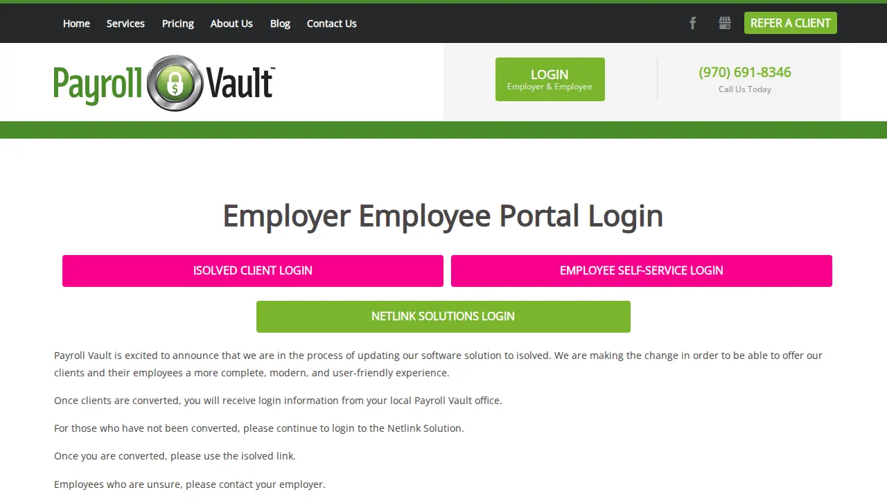 Payroll Vault Boulder, Colorado page
