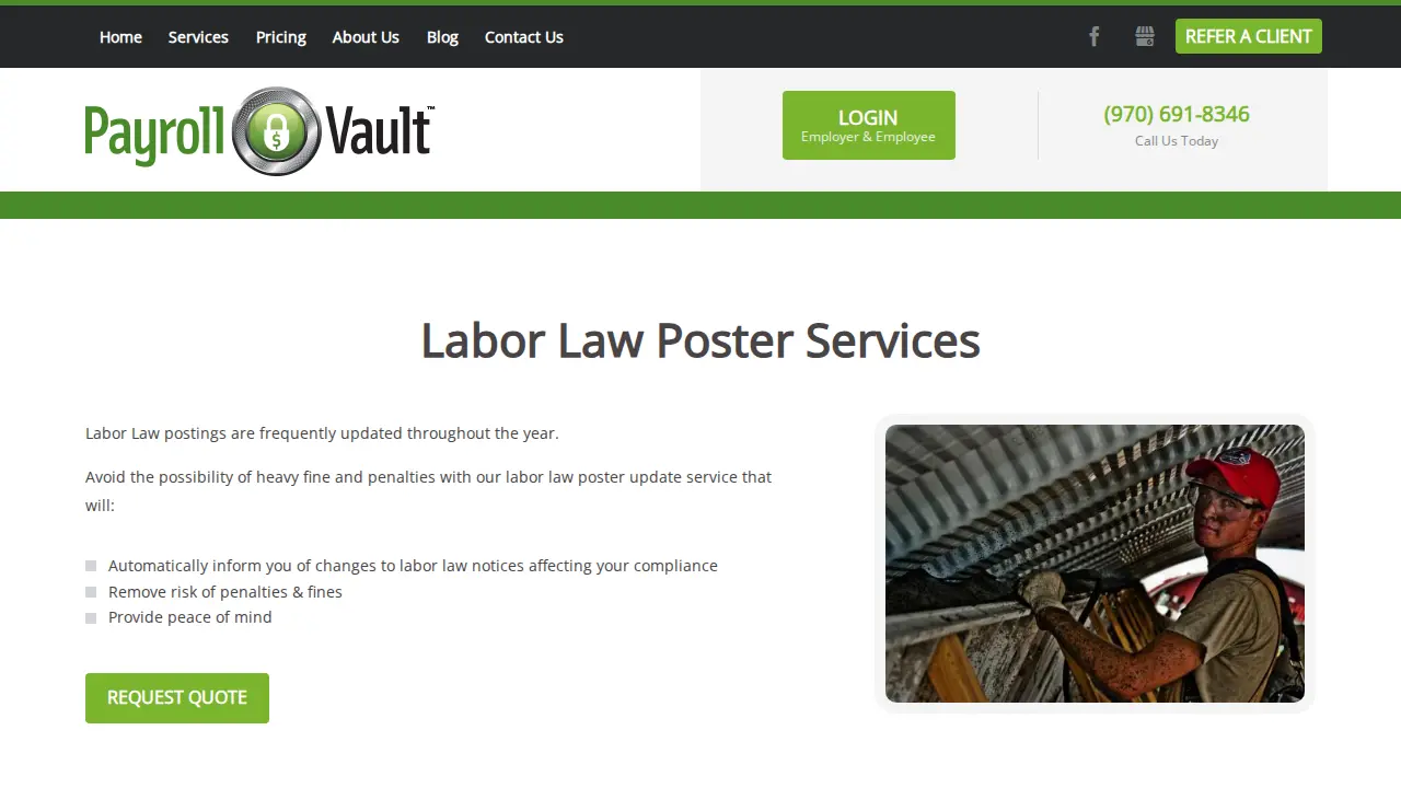 Payroll Vault Boulder, Colorado page