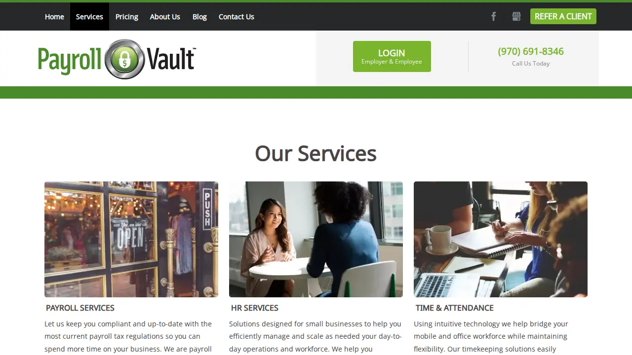 Payroll Vault Boulder, Colorado page