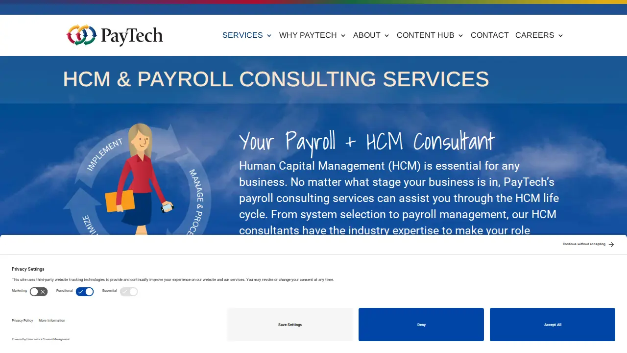 PayTech page