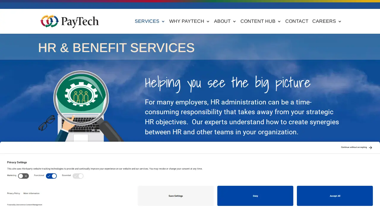 PayTech page