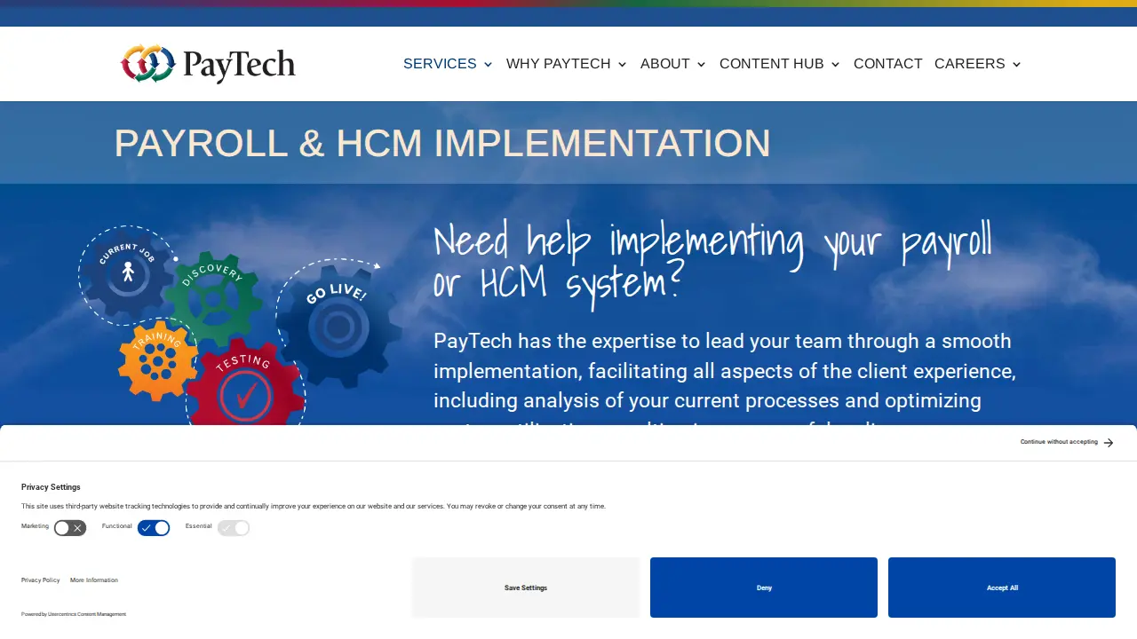 PayTech page