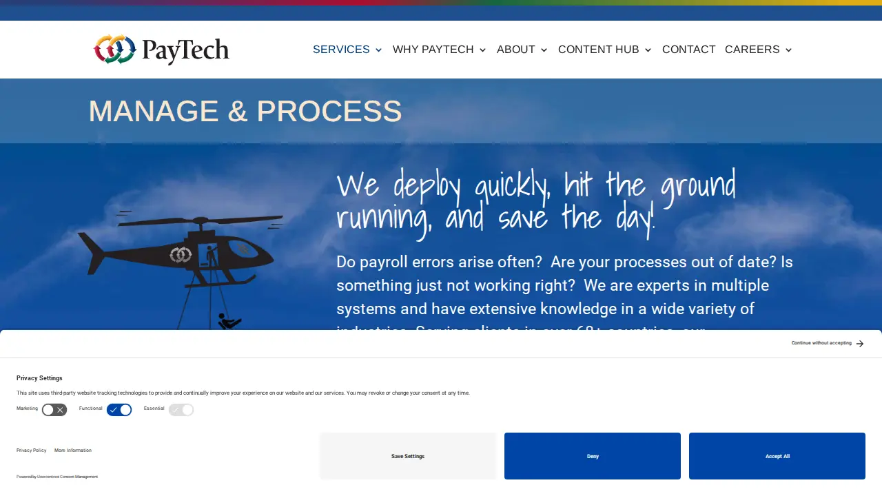 PayTech page