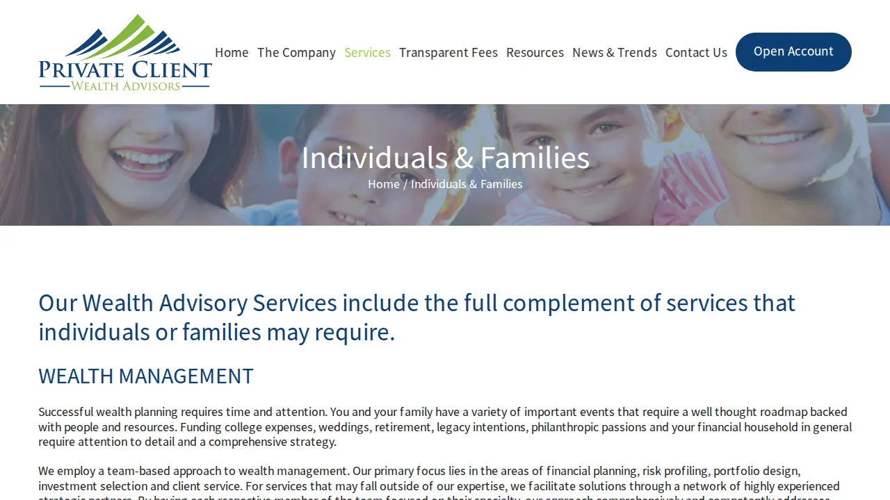 Private Client Wealth Advisors, LLC page