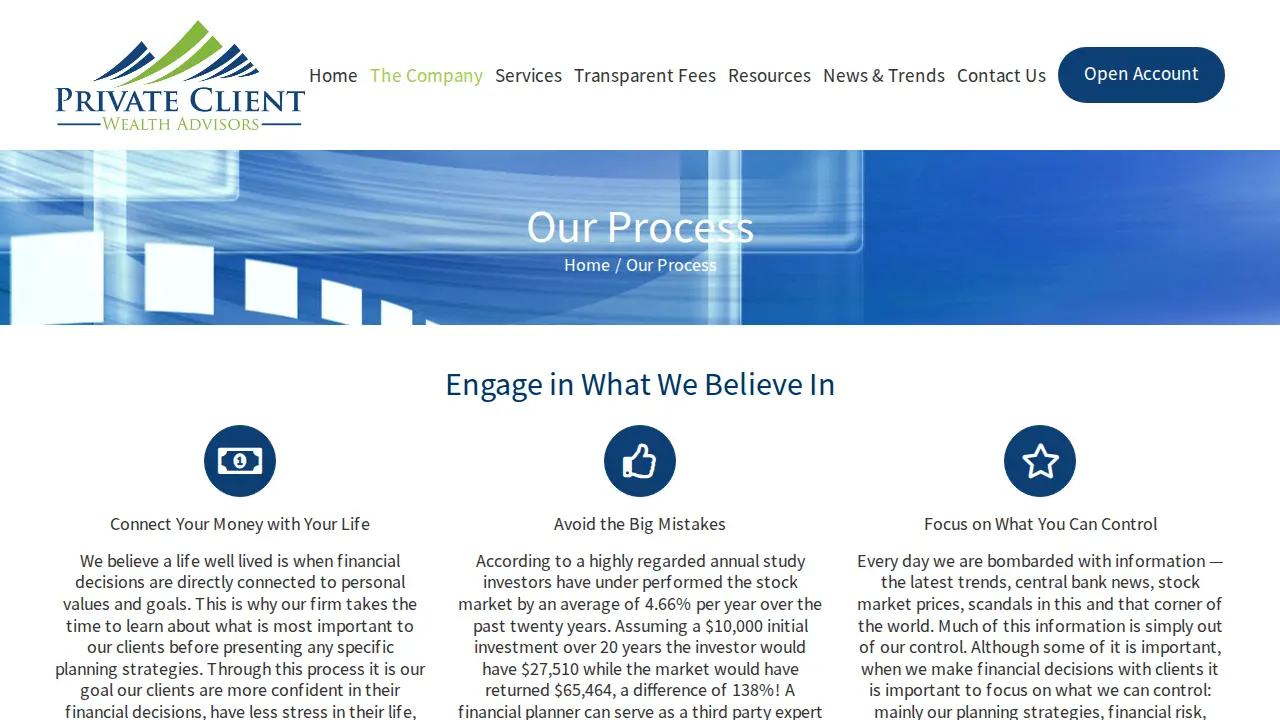Private Client Wealth Advisors, LLC page