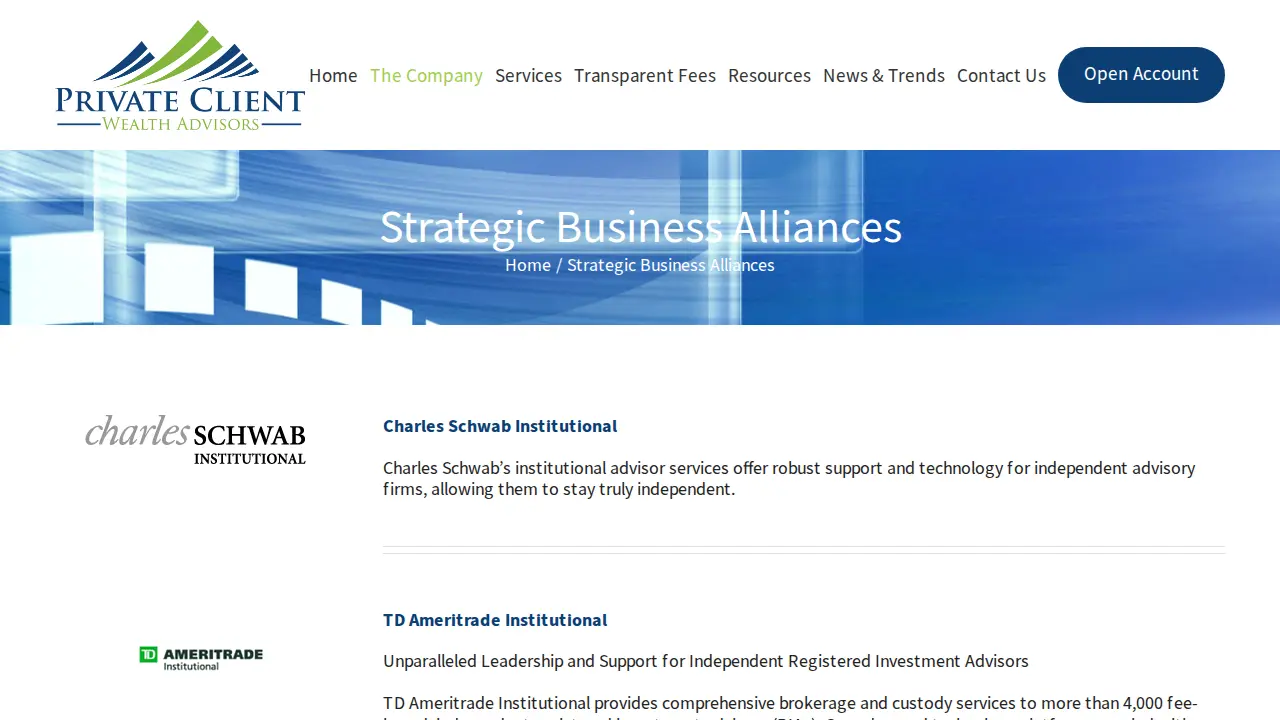 Private Client Wealth Advisors, LLC page